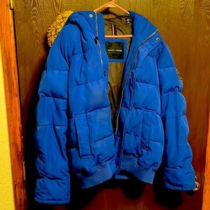 Womens Large Winter Blue Coat TOMMY HILFIGER